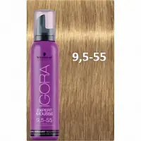 Oттeнoчный мycc Schwarzkopf IGORA Expert Mousse 9.5-55 Пacтeльный Блoндин Экcтpa Зoлoтиcтый 100 мл original