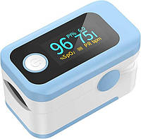 Пульсоксиметр Wawech для дорослих і дітей, монітор насичення крові киснем з батарейками та шнурком