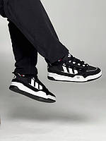 Мужские кроссовки адидас черные кроссовки adidas для мужчин Adidas Adi2000 Black White модные кроссы осенние