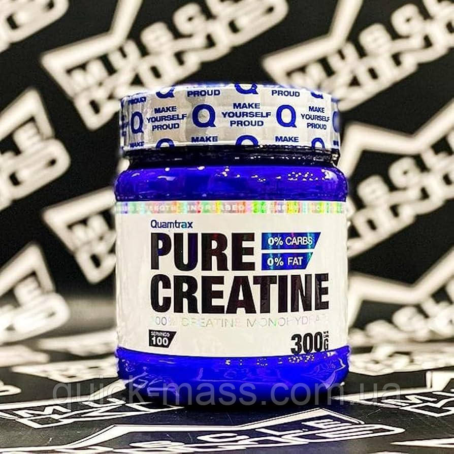 Креатин моногідрат Quamtrax 100% Creatine 300 г