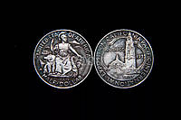 Сувенир монета 50 центов 1935 года Международная тихоокеанская выставка в Калифорнии, Half dollars