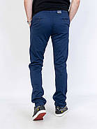 Стильні чоловічі штани якісні демісезонні, джинси, синій колір, 27-34, фото 2