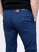 Стильні чоловічі штани якісні демісезонні, джинси, синій колір, 27-34, фото 3