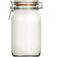 Банка скляна з бугельною застібкою  скло H 169 мм D 109 мм V 1 л серія ECON ROUND Uniglass FD-22506