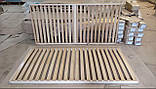 Каркас ліжка ортопедичний вкладний дерев'яний з ламелями Baroflex simple-25 70x190 розбірний без ніжок, фото 2