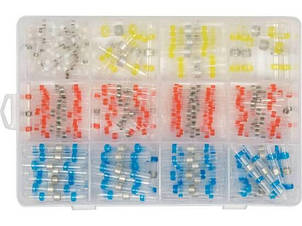 Кембрики термоусадні при t≤ 105°C з припоєм YATO, для провідників 0,25- 6,0 мм², 220 шт, фото 1