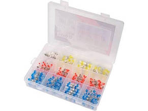 Кембрики термоусадні при t≤ 105°C з припоєм YATO, для провідників 0,25- 6,0 мм², 220 шт, фото 2