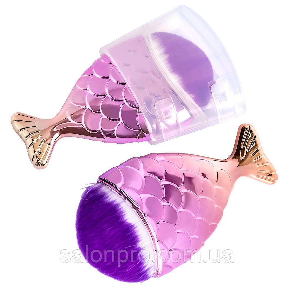 Щетка "Рыбка" для удаления пыли, фиолетовый ворс №2