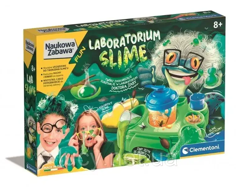 Clementoni, Science fun, Slime laboratory, науковий набір
