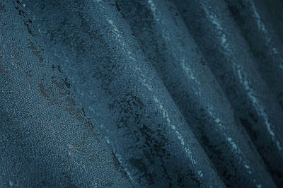 Шторна тканина льон мармур, колекція  "Pavliani". Колір синій. Код 1365ш