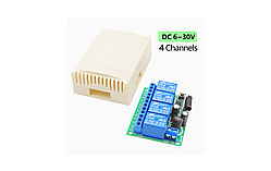 Універсальний бездротовий 4-канальний блок дистанційного керування 433 МГц RF 4CH DC6V / 30V