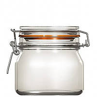 Банка скляна з бугельною застібкою скло H 110 мм D 98 мм V 500 мл серія ECON ROUND Uniglass FD-22504