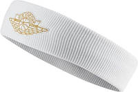 Повязка на голову Nike JORDAN WINGS HEADBAND 2.0 бело-золотая J.000.3604.109.OS (Оригинал) топ