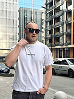 Чоловіча футболка оверсайз білого кольору з принтом Ukraine 2223, фото 3