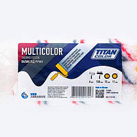 Валик меховой под ручку 6х15х150 мм, ворс 11 мм TITAN COLOR МULTICOLOR 3 шт