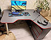 Комп'ютерний стіл геймерський Буст письмовий кутовий сучасний ігровий для пк комп'ютера геймера школяра геймерські столи, фото 4
