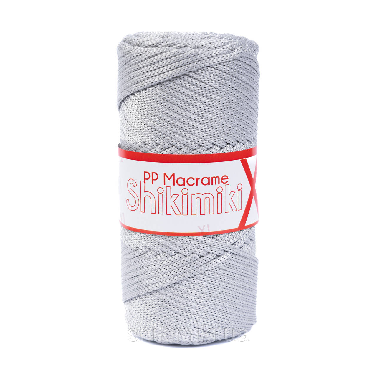 Трикотажний шнур PP Macrame XL , колір Світло-сірий