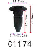 Крепление кузова/номерный знак VW, Audi (N90821401, N908-214-01, 14250)