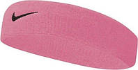 Повязка на голову Nike SWOOSH HEADBAND розовая N.000.1544.677.OS (Оригинал) топ