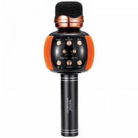 Караоке микрофон для детей WSTER WS-2911 оранжевый, Детское караоке, Музыкальный ED-368 микрофон караоке