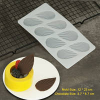 Силіконовий молд для шоколаду "Листя" - розмір форми 23*12см, харчовий силікон