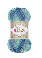 Нитки пряжа для в'язання мікрофібра DIVA BATIK Дива Батік від ALIZE Алізе № 1767