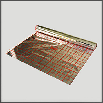 Фольга з розміткою для теплої підлоги Izofolix 105 мікрон 50 кв/м