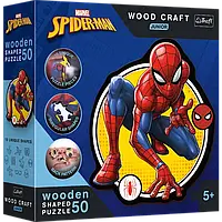 Дерев'яний пазл Trefl, Wood Craft Junior, Spider-Man, Spiderman Power, 50 елементів