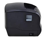 Принтер етикеток Xprinter XP-365B і чеків USB до 80мм, чорний, фото 4
