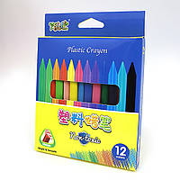Крейда пластик. воскові Crayons, набір 12 кол.