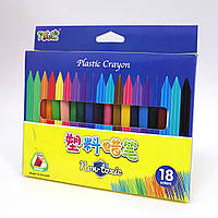 Крейда пластик. воскові Crayons, набір 18 кол.