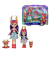 Игровой набор Олениха Дениса с младшей сестрой Enchantimals (фигурки) HCF80