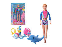 Кукла Defa Lucy аквалангистка и дельфин, 30 см