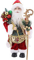 Новогодняя фигура "Санта Клаус с Подарками" 30см, красный с зеленым BKA