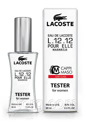 Тестер жіночий LUXE CLASS Lacoste L. 12.12 Pour Elle Magnetic, 60 мл, фото 1