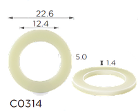 Нейлонная шайба d=25.7/16.4mm для масляной пробки (Универсальная)