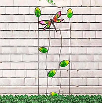 Металевий опори для рослин "Метелик", 107 см, опора для троянди з металу, красиві опори для квітів