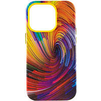 Кожаный чехол Colour Splash with MagSafe для Apple iPhone 14 Pro Max (6.7") BKA