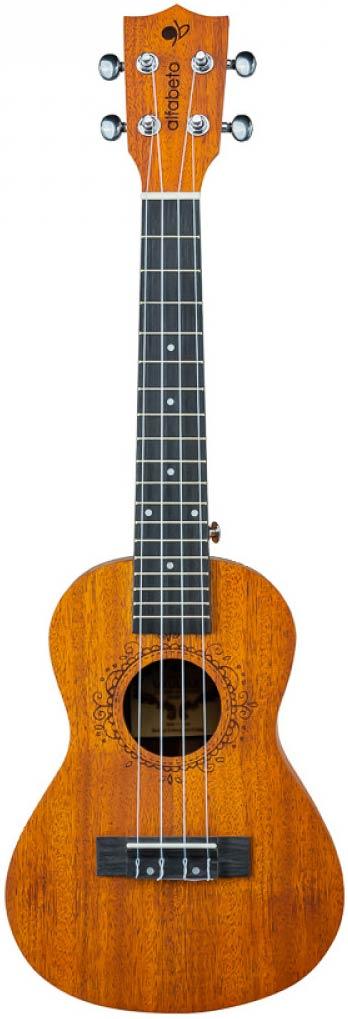 Електроакустичне укулеле Alfabeto Colored Mahogany CM23EQ (Yellow), фото 1