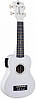 Електроакустичне укулеле Alfabeto Carbuku21 EQ (Білий) + чохол, фото 2