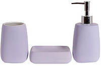 Набор аксессуаров "Violet Classic" для ванной комнаты: дозатор для мыла, подставка, мыльница. BKA