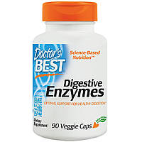 Пищеварительные ферменты вегетарианские, Digestive Enzymes, Doctor's Best, 90 капсул