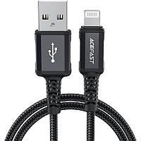Дата кабель Acefast MFI C4-02 USB-A to Lightning алюминиевый сплав (1.8m) BKA