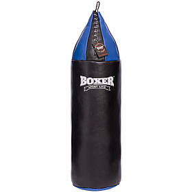 Мішок боксерський Шоломоносний Шкіра h-95см Великий шолом BOXER 1004-01 (наповнювач-дрантя х-б, d-26см,
