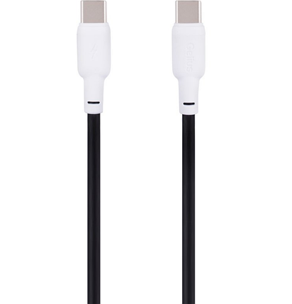 Кабель USB Gelius Full Silicon GP-UCN001CC Type-C to Type-C (1.2м) (60W) Black/White, фото 2