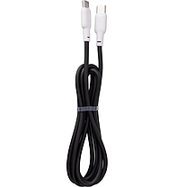 Кабель USB Gelius Full Silicon GP-UCN001CC Type-C to Type-C (1.2м) (60W) Black/White, фото 2