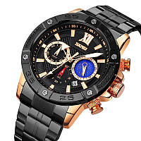 Стильные статусные мужские наручные часы SKMEI 9235RG | Мужские часы стильные часы EF-837 на руку
