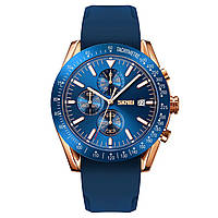 Модні чоловічі годинники круглі SKMEI 9253PRGBU, Наручний годинник, Брендовий SG-198 чоловічий годинник
