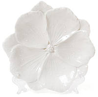 Набор 3 декоративных блюда "Белый Цветок" 18.6х18х3см, фарфор BKA
