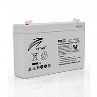 Аккумуляторная батарея AGM Ritar RT672 6V 7.2Ah GI, код: 7396547